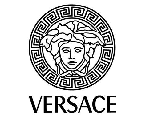 versace designer logo|versace logo black and white.